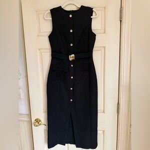 Commense black dress with belt